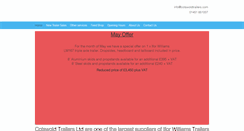 Desktop Screenshot of cotswoldtrailers.co.uk