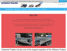 Tablet Screenshot of cotswoldtrailers.co.uk